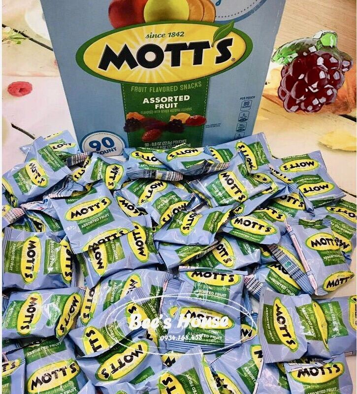 Kẹo trái cây Mott’s Medleys 1 thùng 90 bịch 2.04kg