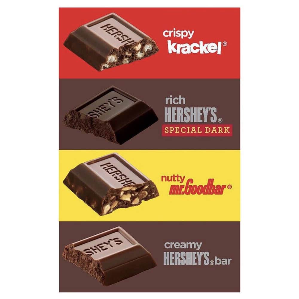 Chocolate Hershey's Miniature 1,58kg tổng hợp 4 vị khác nhau