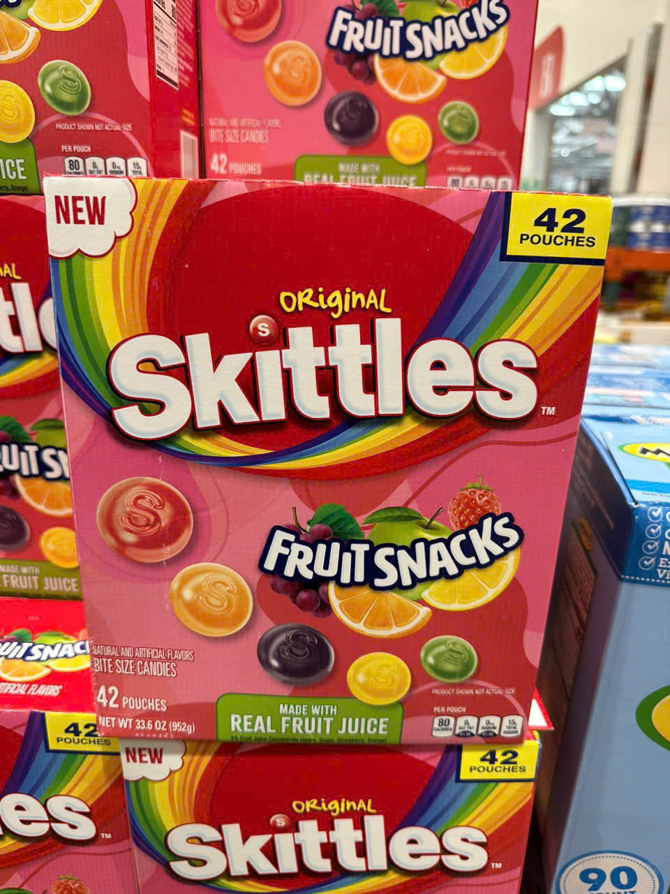 Kẹo Dẻo Từ Nước Ép Trái Cây Skittles Original Real Fruit Snacks 952g
