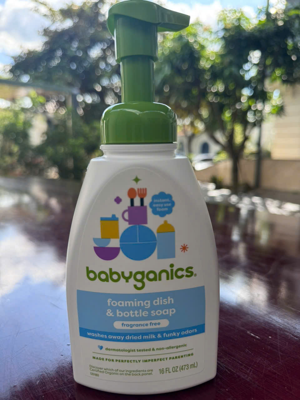 Nước Rửa Bình Sữa Babyganics 473ml (vòi xịt)