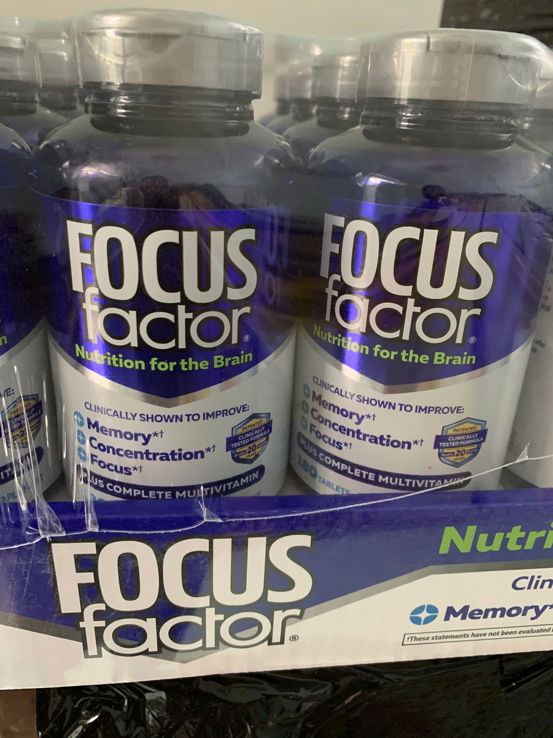 Viên Uống Bổ Não, Tăng Cường Trí Nhớ, Giảm Stress Focus Factor 180 viên (Hộp)