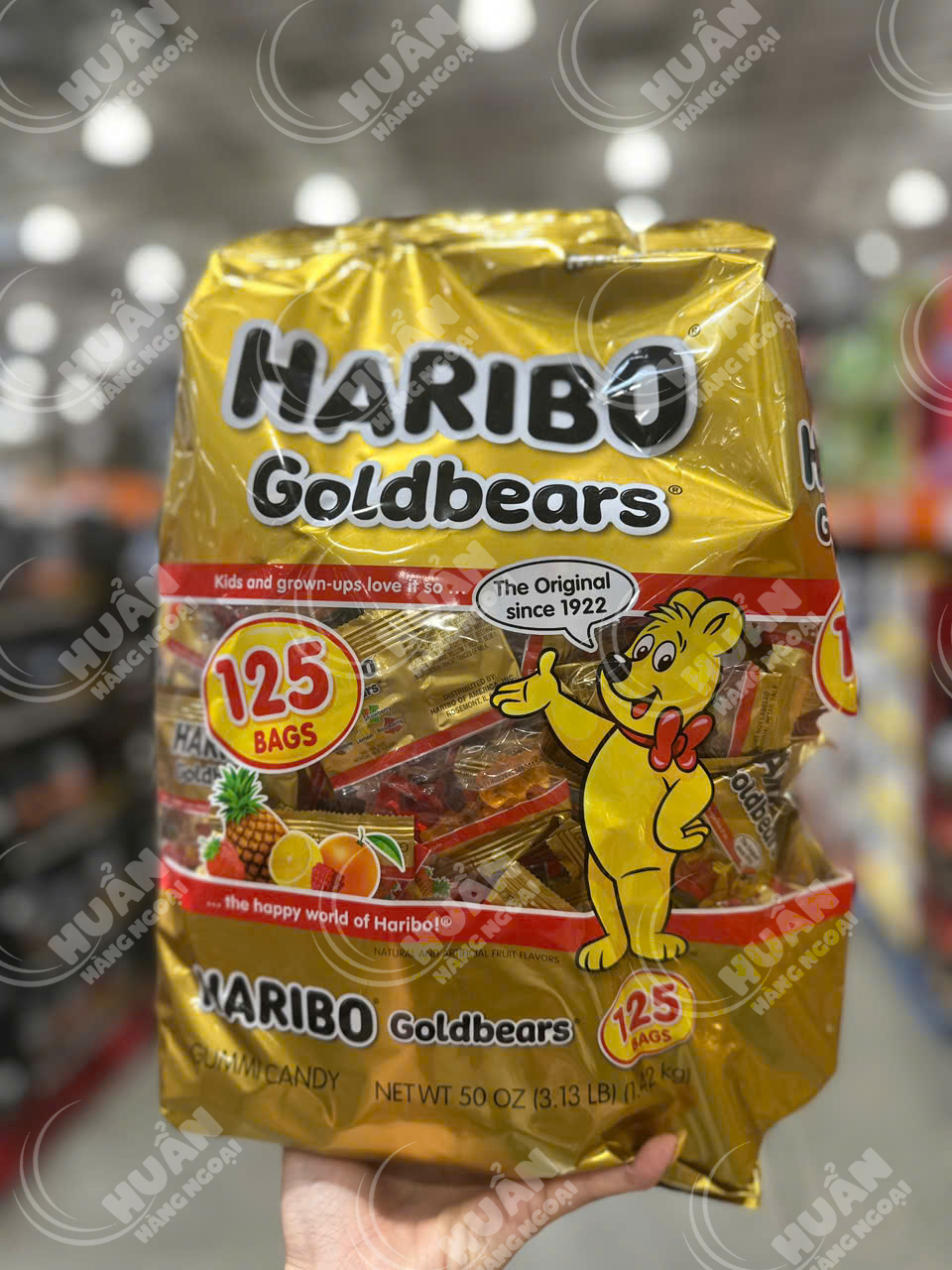 KẸO DẺO HARIBO NHẬP MỸ-kẹo dẻo haribo chính hãng TÚI LỚN 125 GÓI