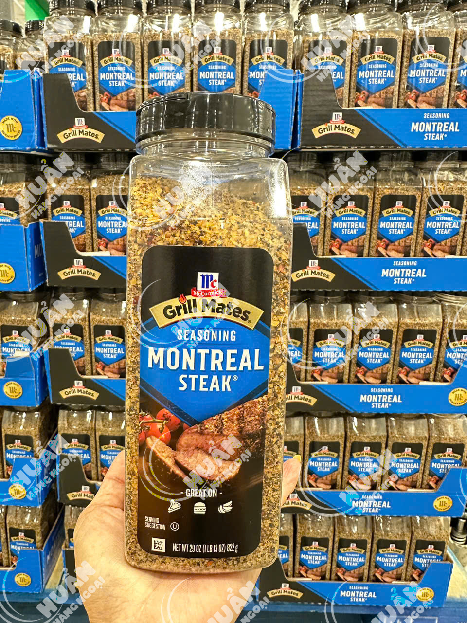 Gia vị ướp thịt bò Montreal Steak Grill Mates 822g của Mỹ (Date tới 2027)