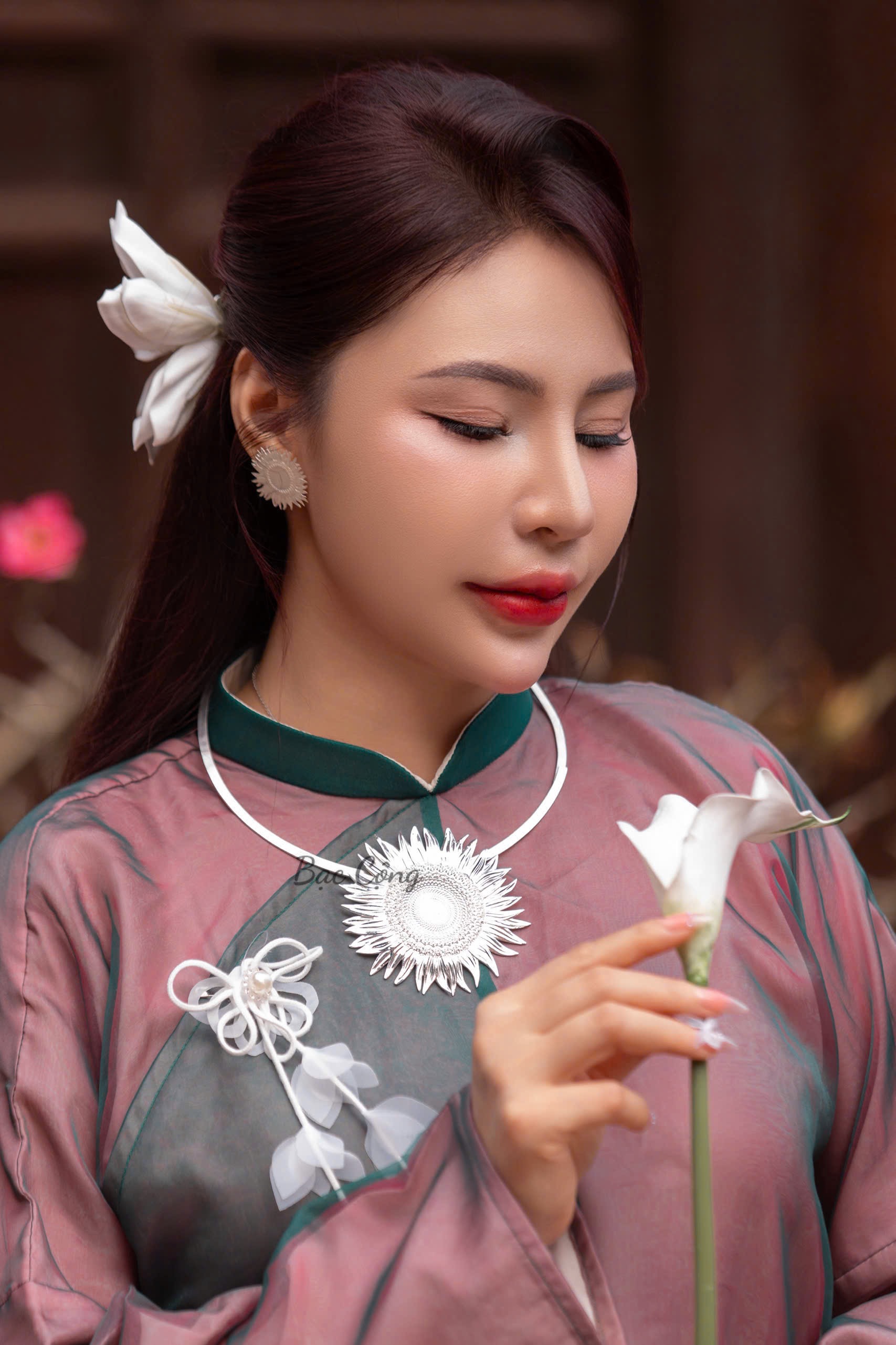 Kiềng cổ hoa mặt trời kc66