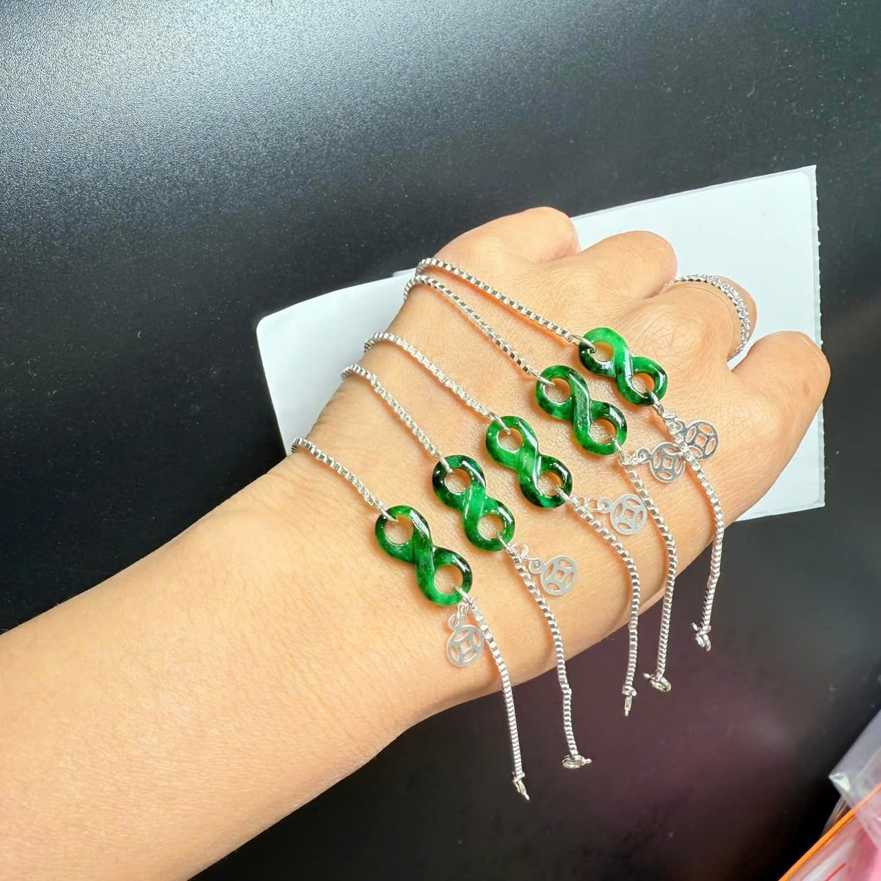 Vòng tay bạc Như ý nguyện mix charm kim tiền may mắn