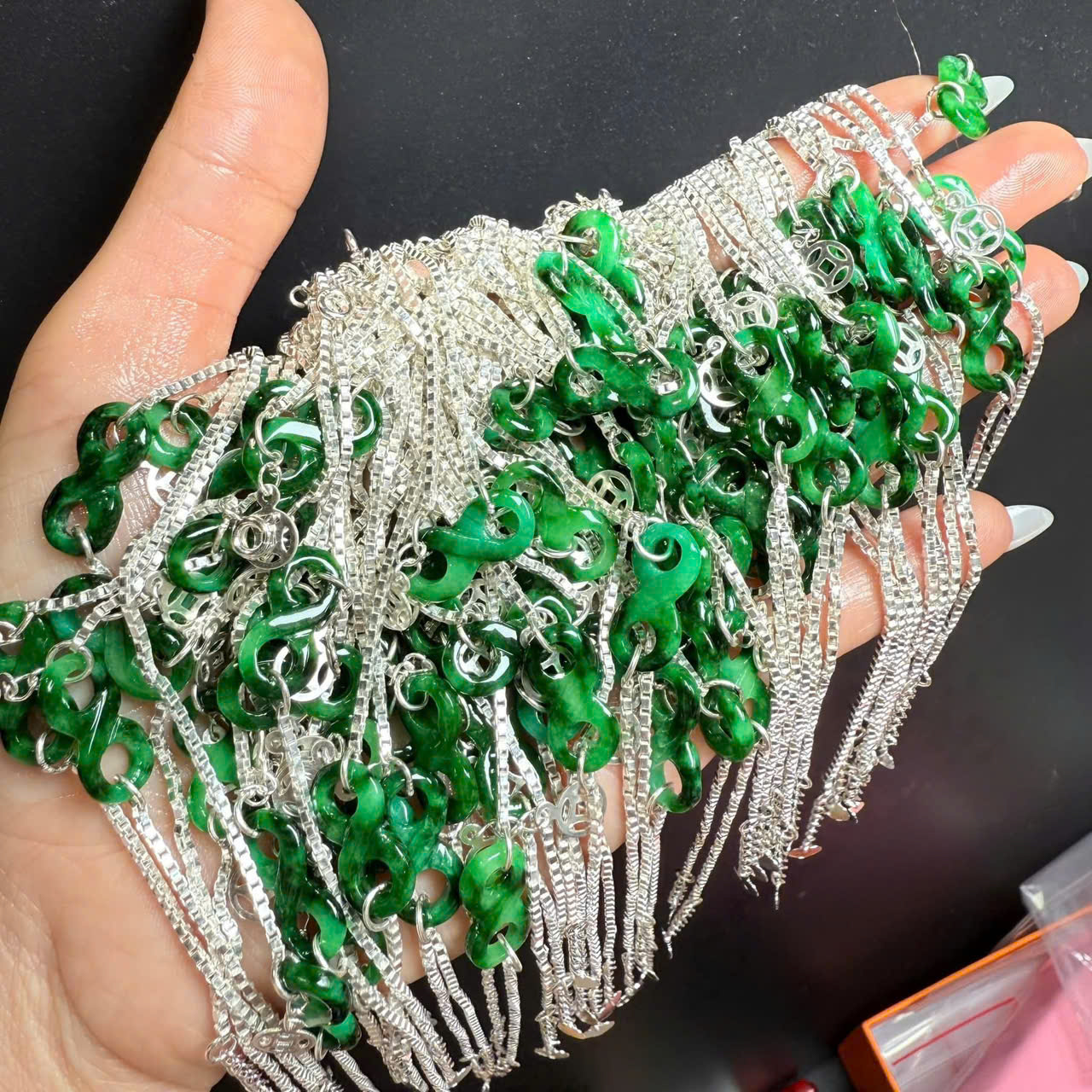 Vòng tay bạc Như ý nguyện mix charm kim tiền may mắn