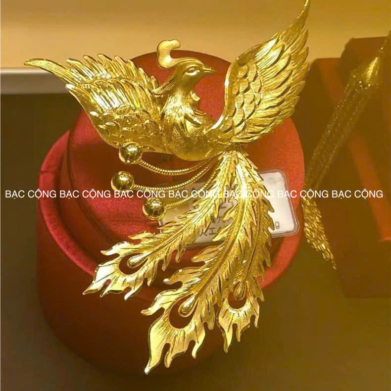 Nhẫn bạc nguyên chất phượng ẩn
