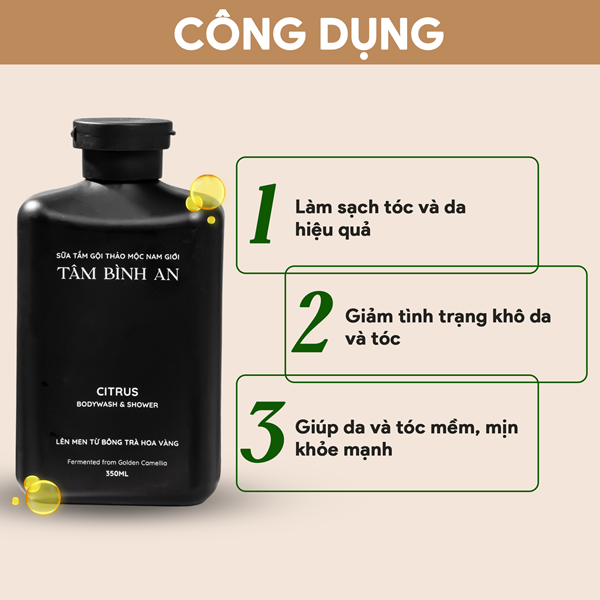 Sữa Tắm Gội Thảo Mộc Nam Giới
