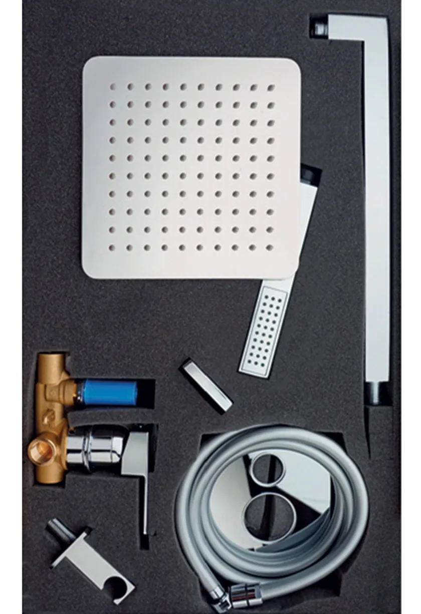 Sen tắm âm tường vuông 20cm I Crolla 10256