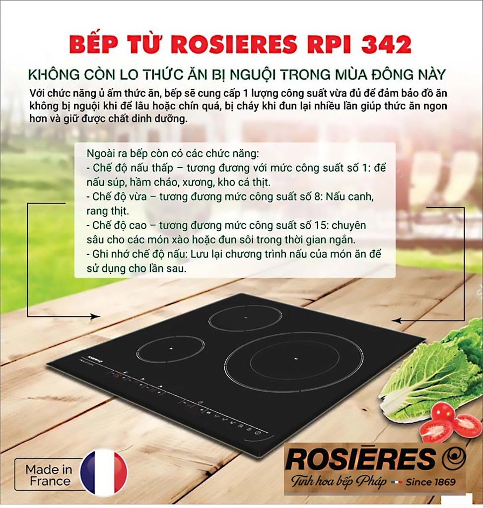 Bếp từ Rosieres RPI342