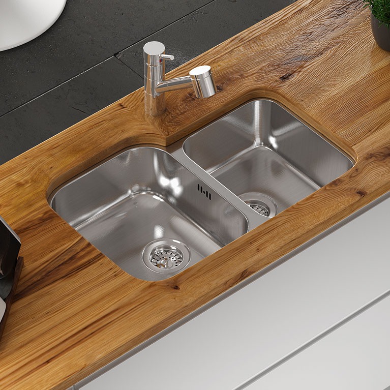 Chậu rửa 2 hố CM Cinzia Undertop 011950