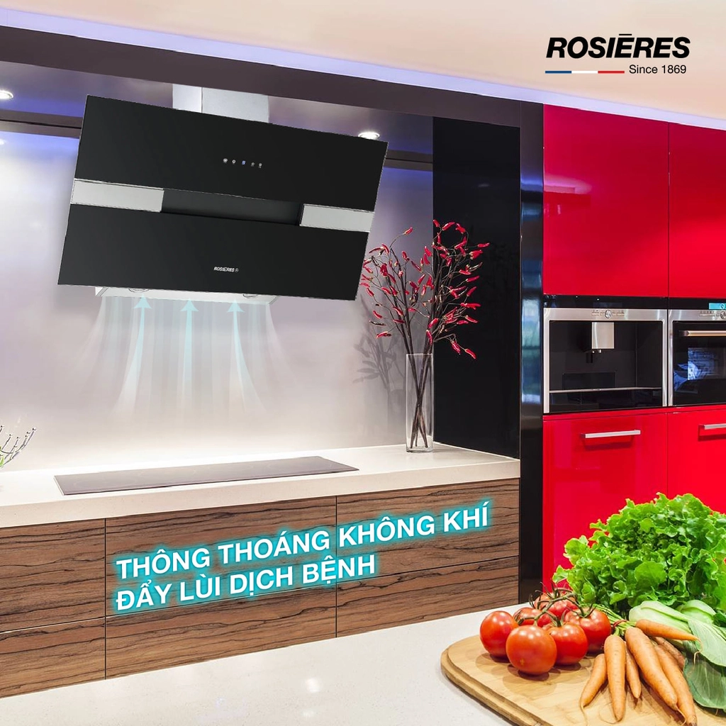 Hút mùi ống khói Rosieres RDV980PN