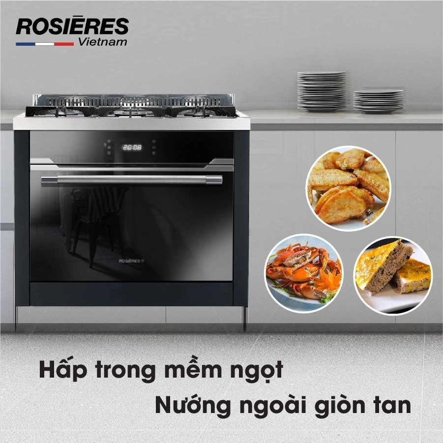 Lò nướng kết hợp hấp combi Rosieres RFVS580X