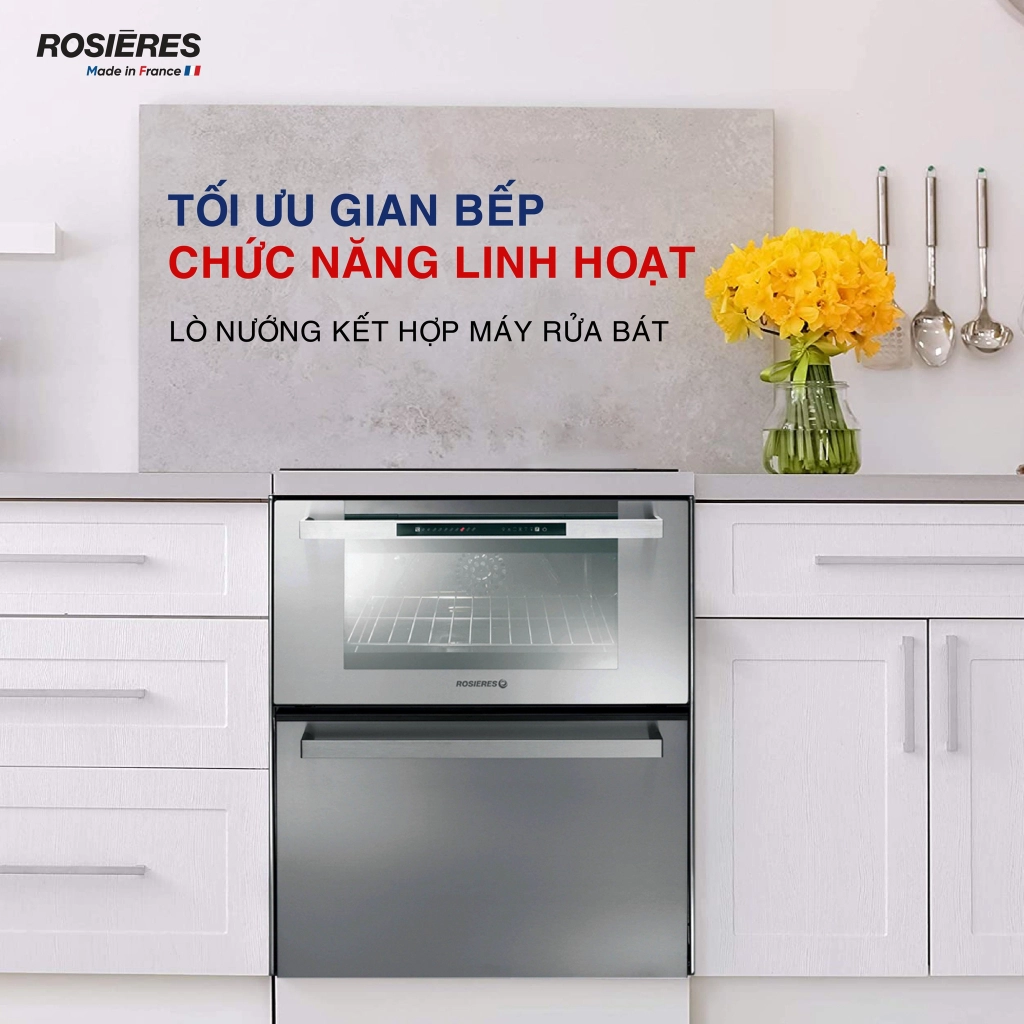 Duo lò nướng kết hợp máy rửa bát R2IN1X