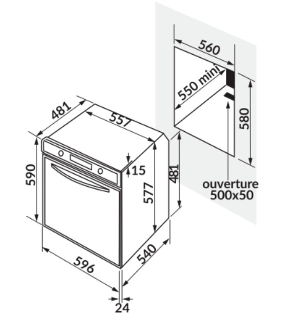 Lò nướng nhiệt phân Rosieres RF4620IN