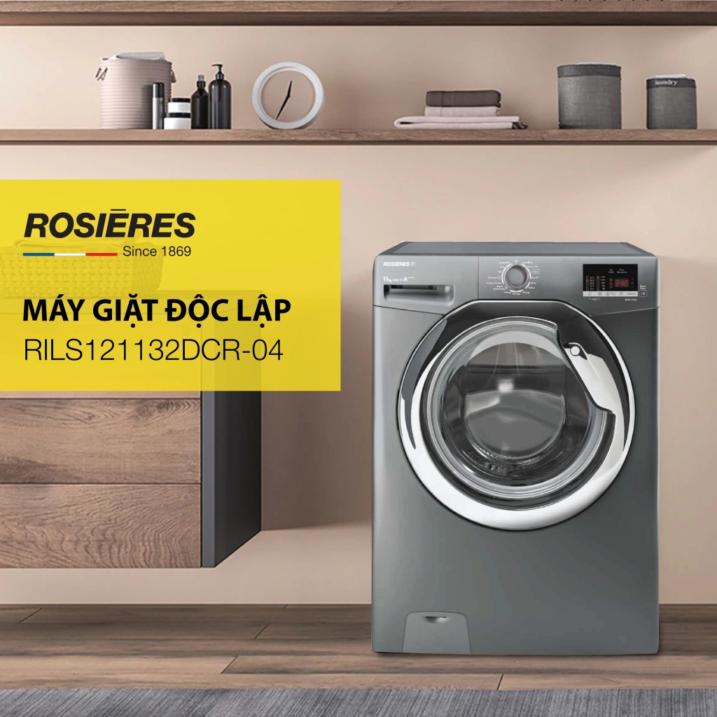 Máy giặt Rosieres độc lập 11 kg RILS 121132DCR-04