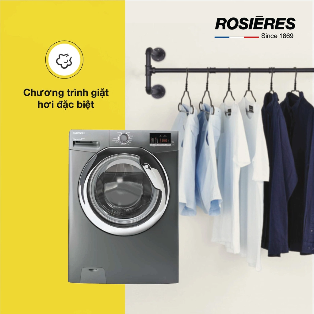 Máy giặt Rosieres độc lập 11 kg RILS 121132DCR-04