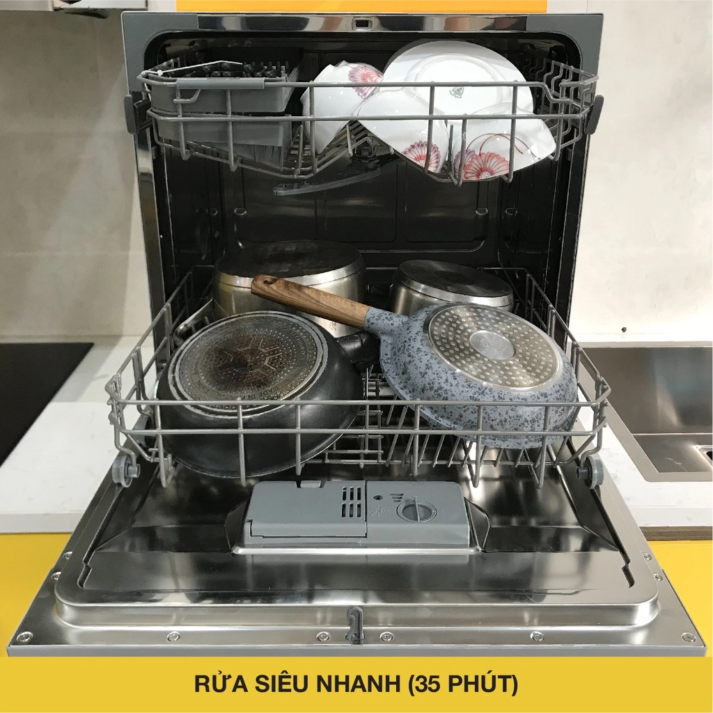 Máy rửa chén bát mini Rosieres 8 bộ RDCP 8S-04