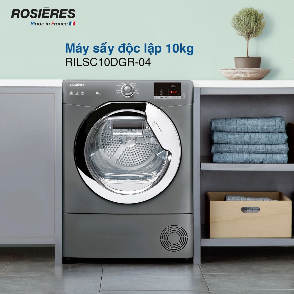 Máy sấy Rosieres độc lập 10kg RILSC10DGR-04