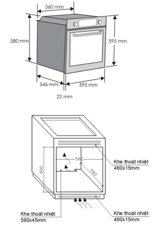 Lò nướng nhiệt phân Rosieres RF697ZIN/E