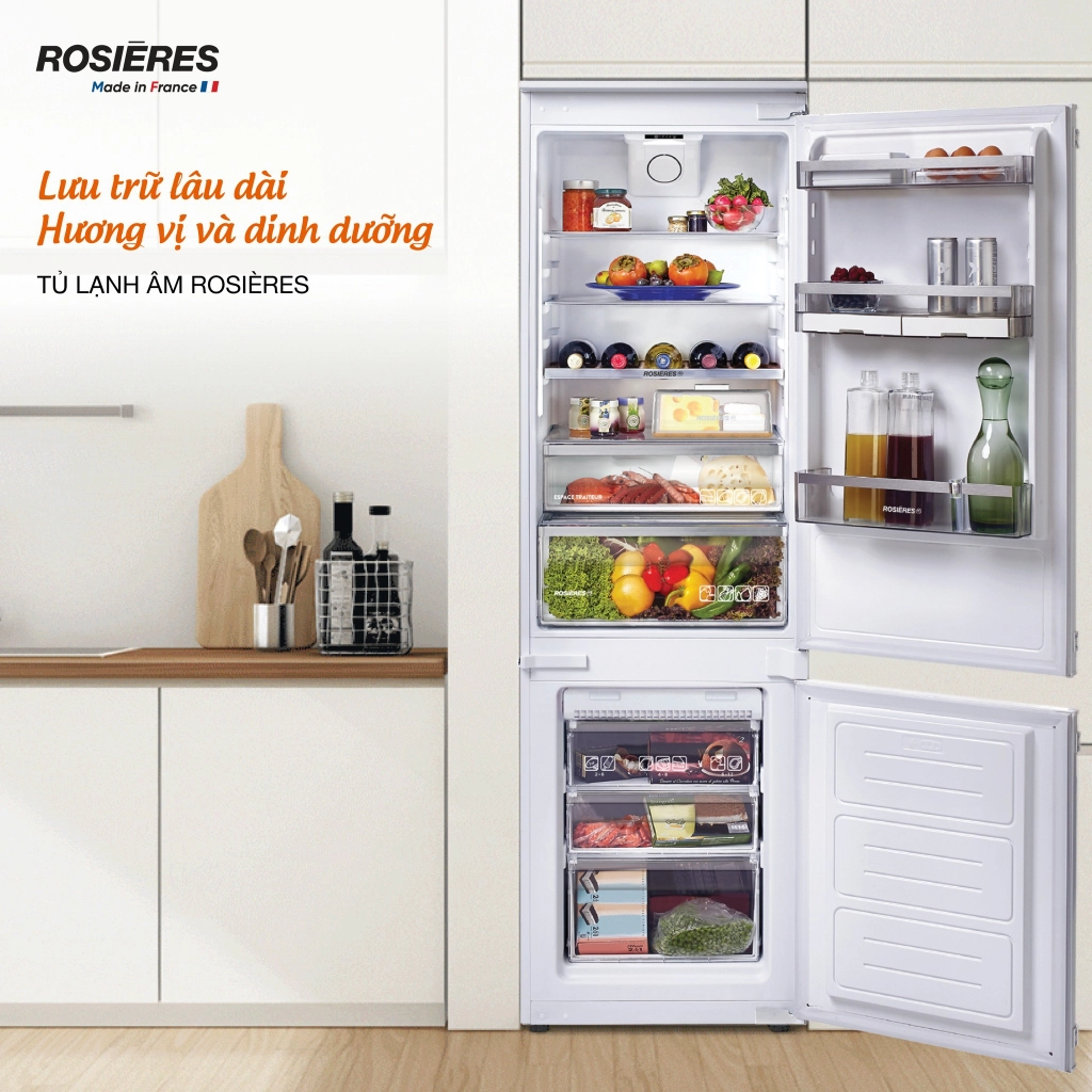 Tủ lạnh Rosieres 240 lít RBBF178T