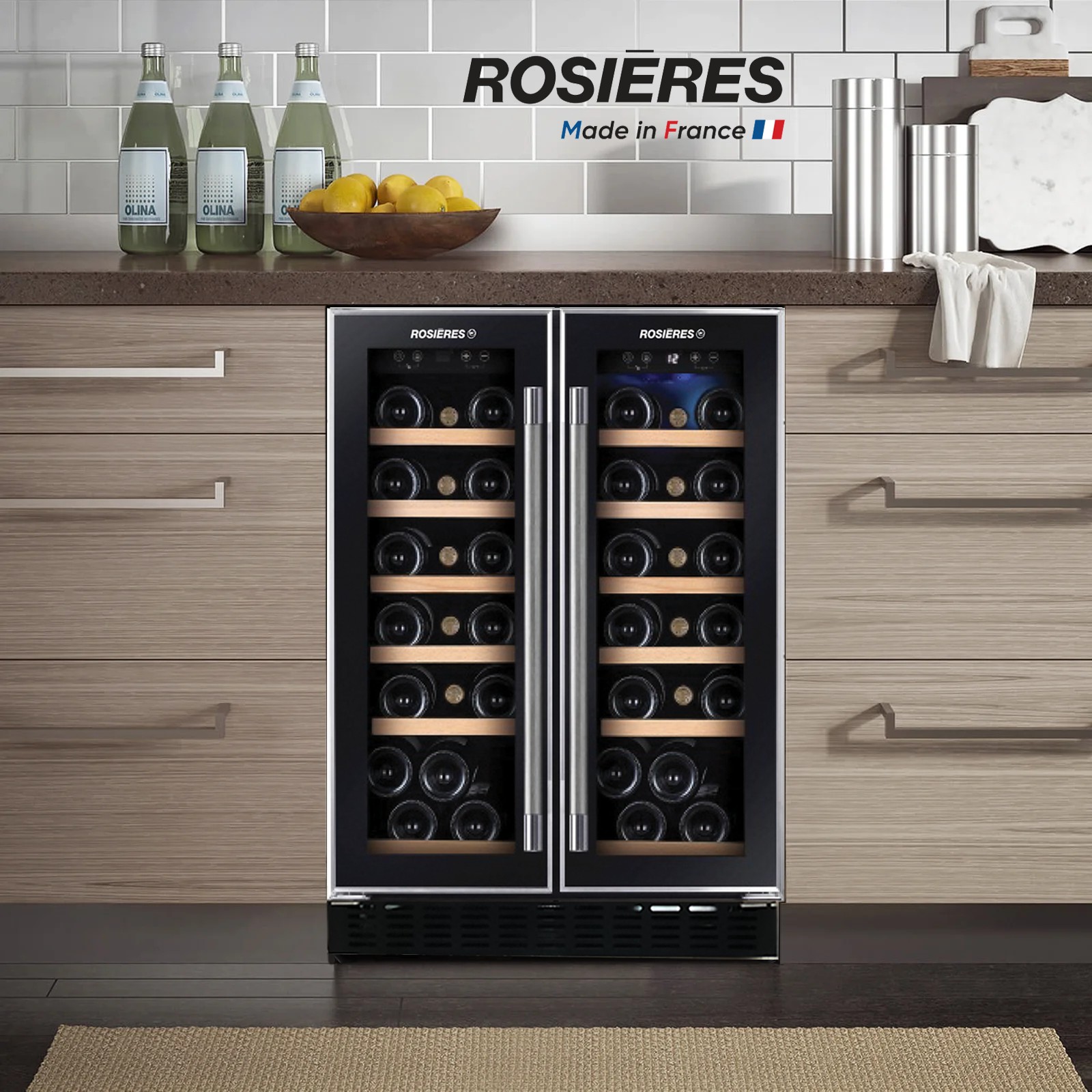 Tủ ướp rượu vang 38 chai RWCB60D/N - Nhập khẩu chính hãng