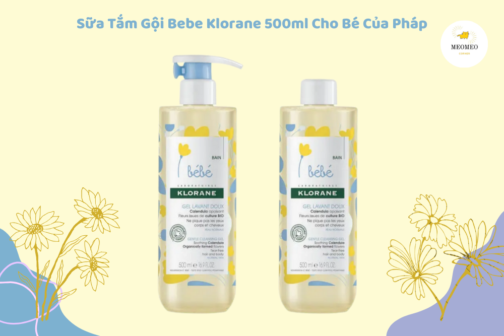 CHĂM SÓC DA BÉ YÊU CÙNG SỮA TẮM KLORANE BEBE