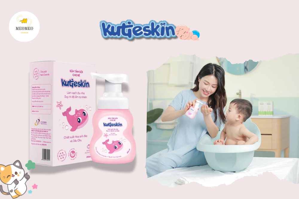 SỮA TẮM KUTIESKIN: CÙNG MẸ NÂNG NIU LÀN DA BÉ