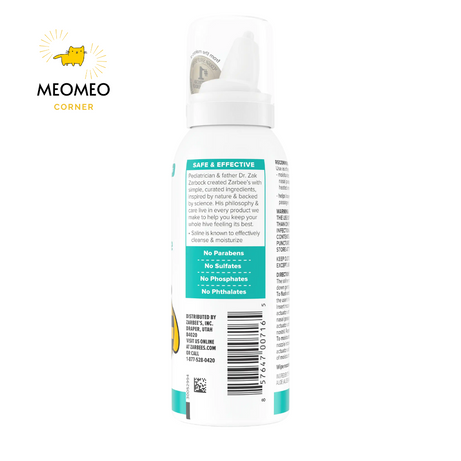 Xịt mũi lô hội Zarbee cho bé của Mỹ 88ml