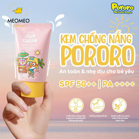 Kem Chống Nắng Dành Cho Trẻ Em PORORO SUN CREAM SPF50+ PA+++