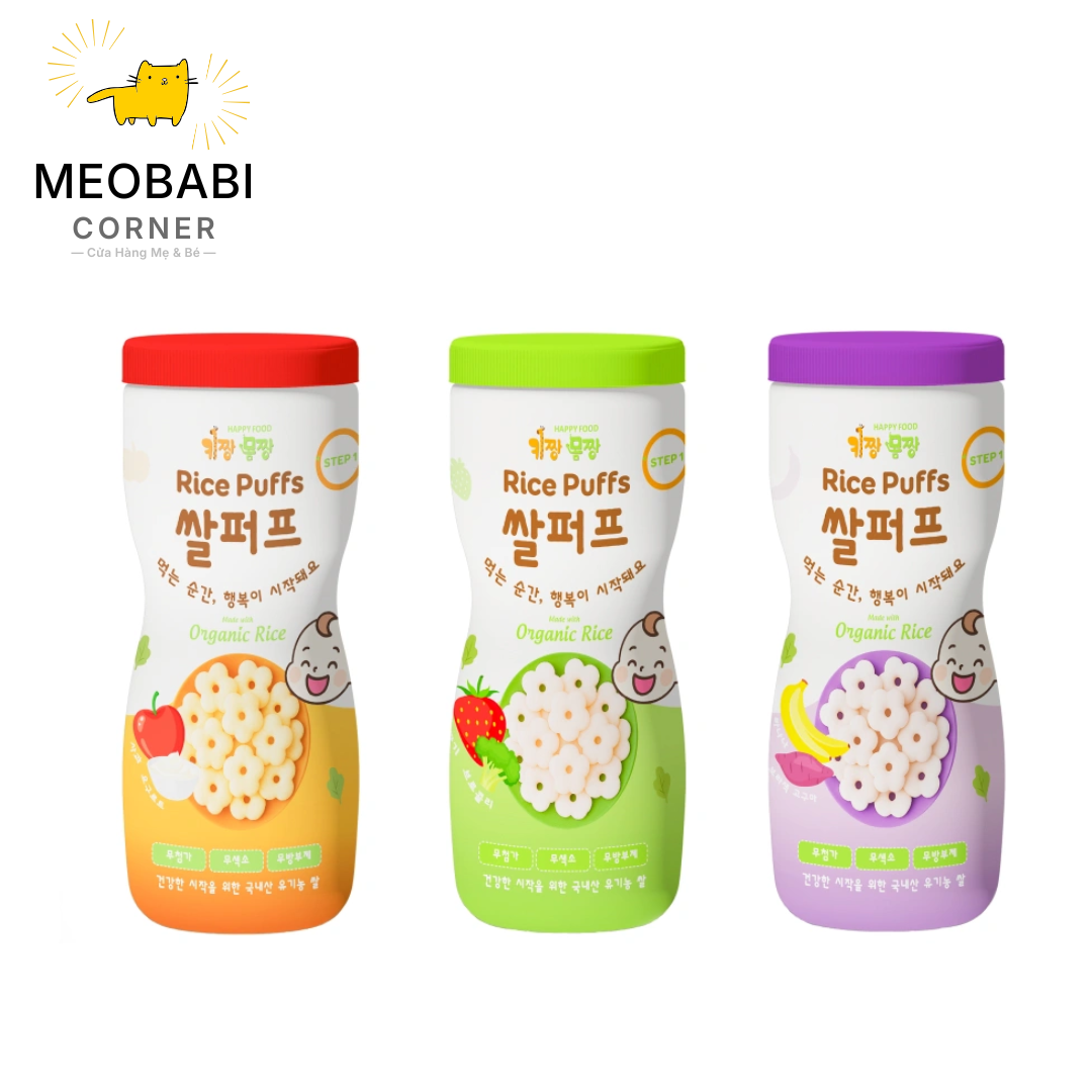 Bánh gạo Happy Food cho bé từ 7m+ 40g