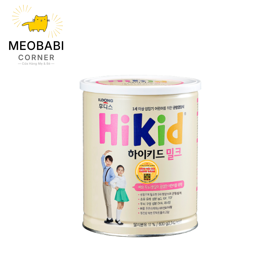 Sữa bột Hikid bò lon 600gr