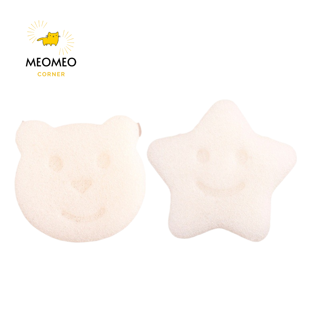 Bông tắm bọt biển Konjac cho bé