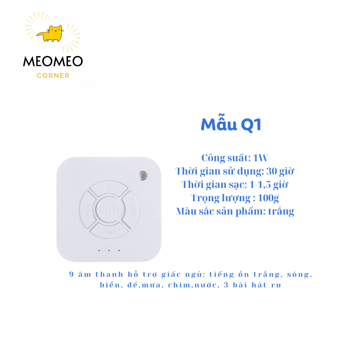 Máy Tạo Tiếng Ồn Trắng Có Tiếng Shù (White Noise: Giúp bé ngủ ngon, sâu giấc)