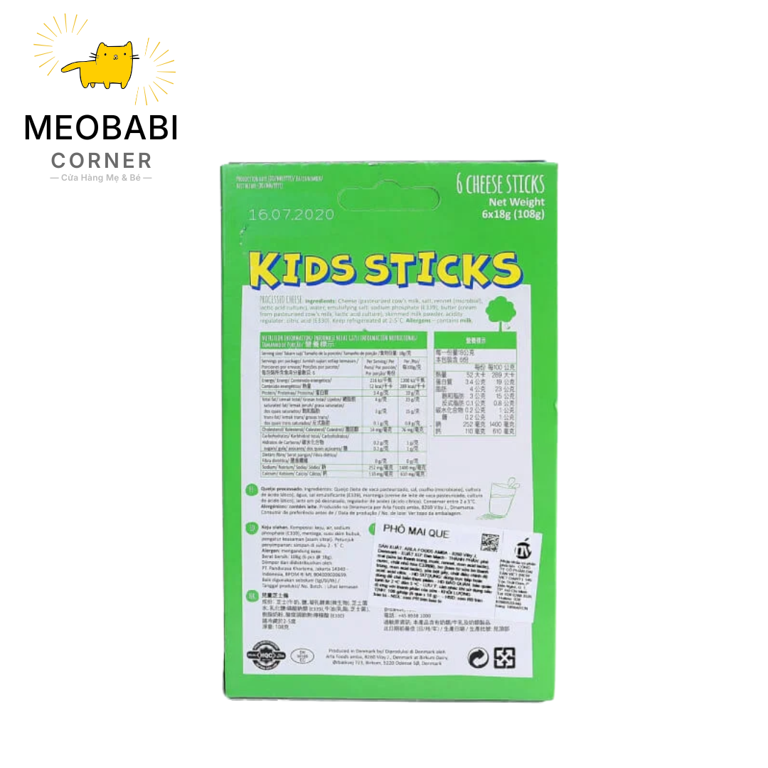 Phô mai que Arla Kids Sticks Cheese