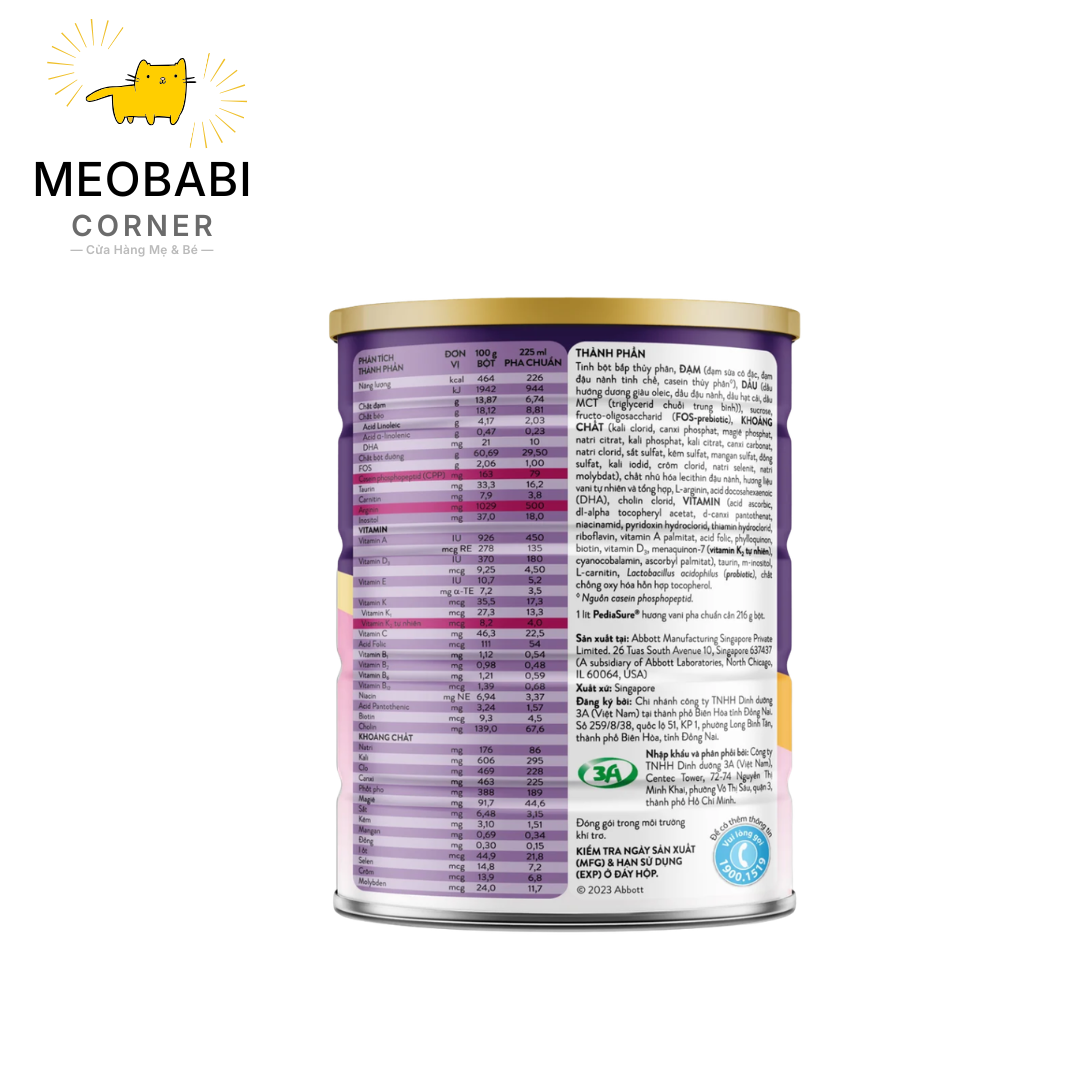 Sữa bột Pediasure 800g