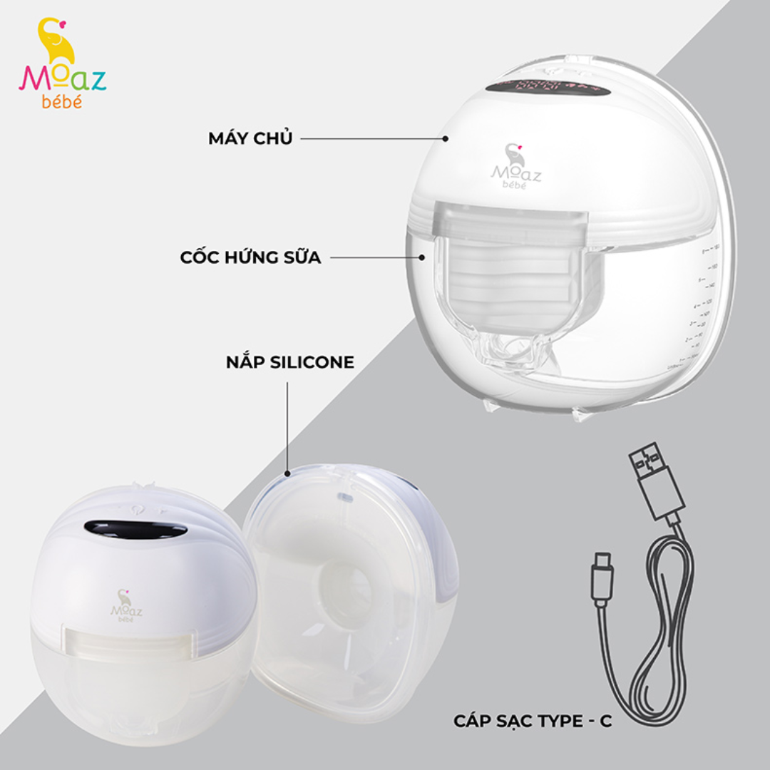 Máy hút sữa không dây Moaz Bebe MB-052