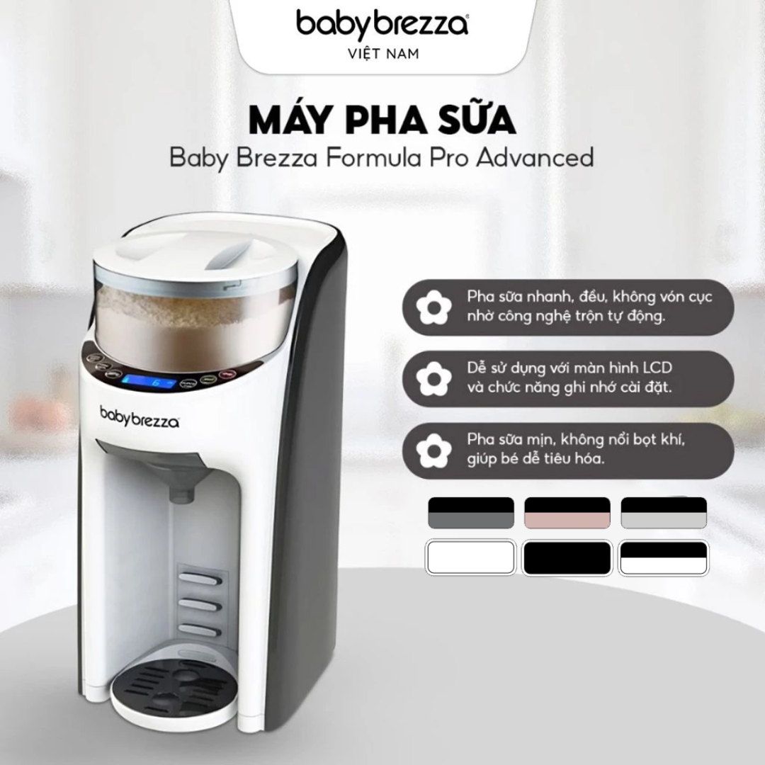Máy pha sữa Baby Brezza Formula Pro Advanced Black/White