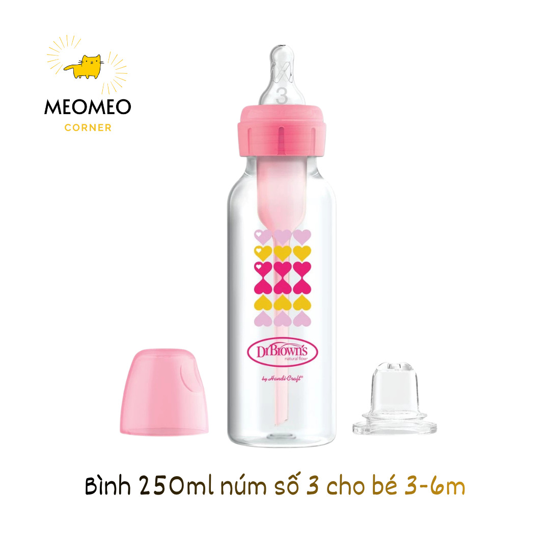 Bình sữa PP Dr.Brown's Option Plus cổ hẹp