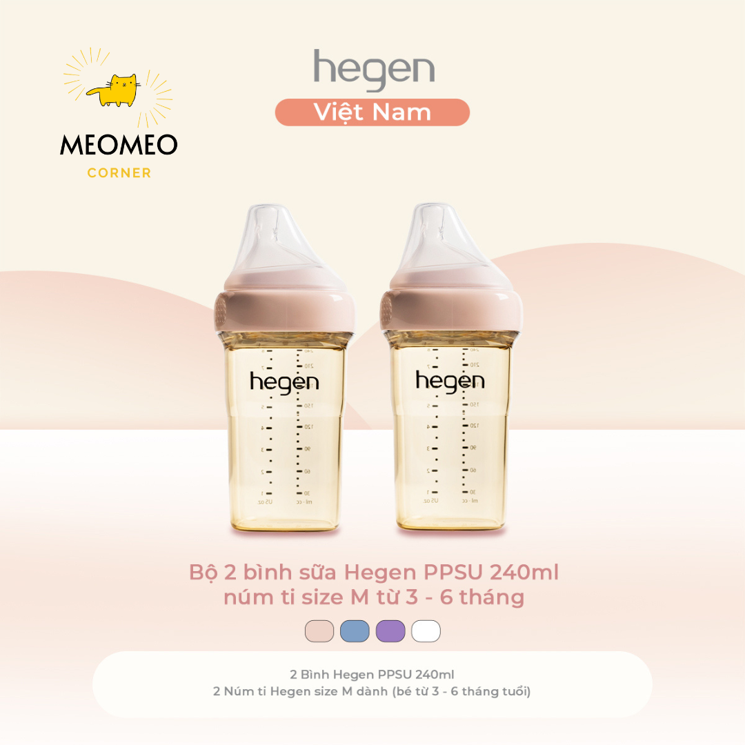 [FULLBOX] Bình sữa PPSU Hegen
