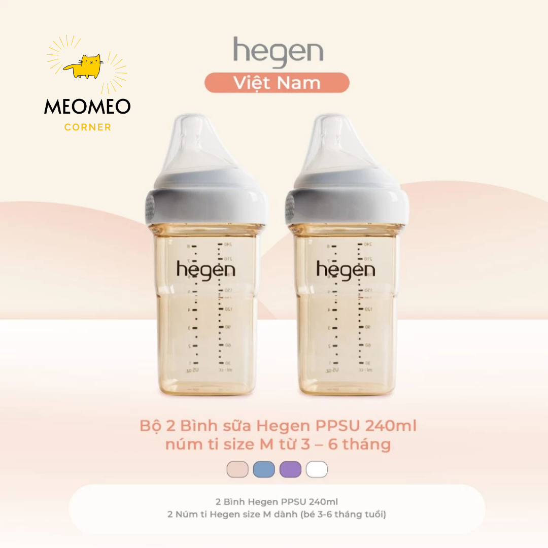 [FULLBOX] Bình sữa PPSU Hegen