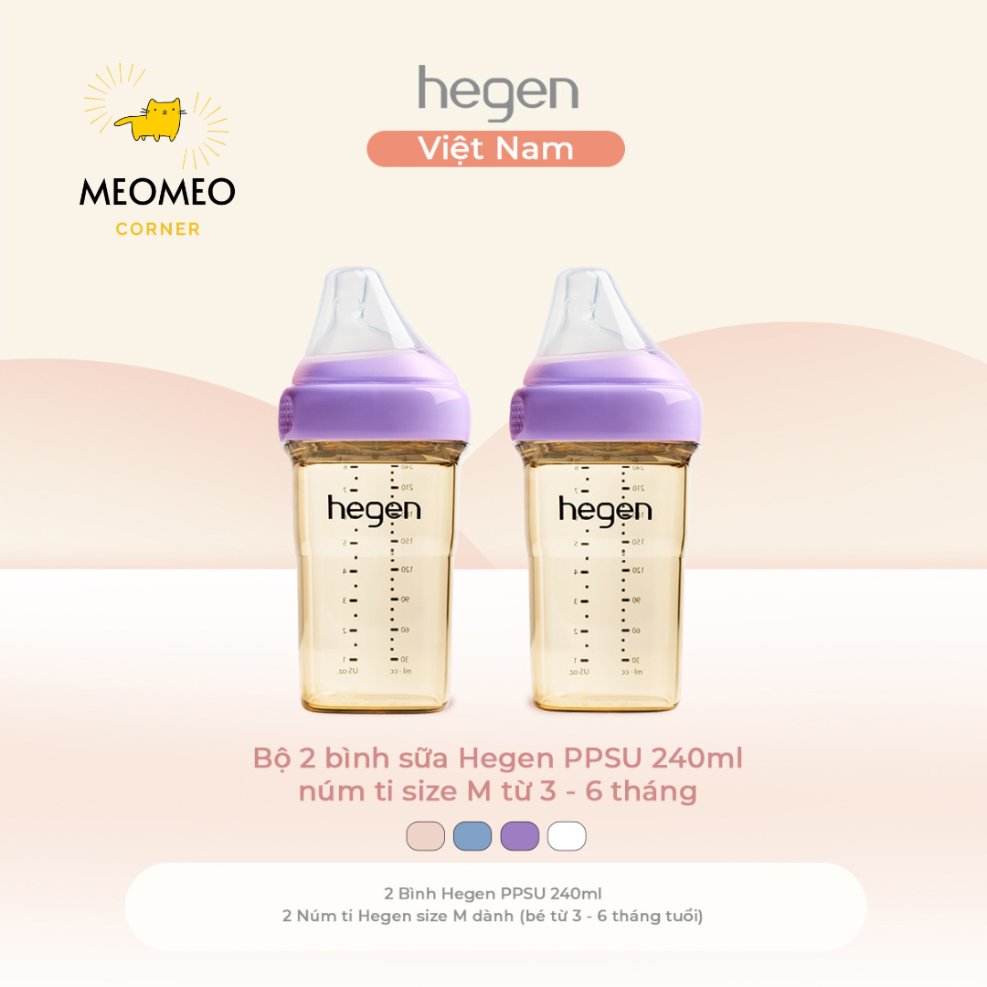[FULLBOX] Bình sữa PPSU Hegen