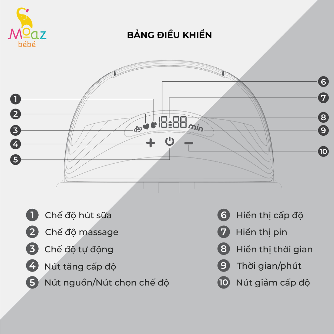 Máy hút sữa không dây Moaz Bebe MB-052