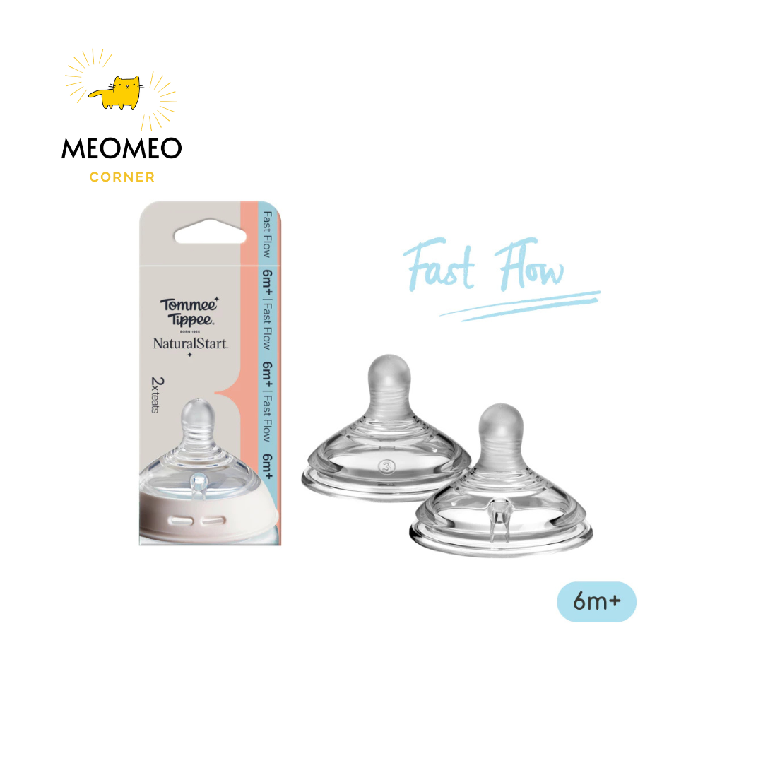 Núm ty thay thế bình sữa Tommee Tippee Natural Start