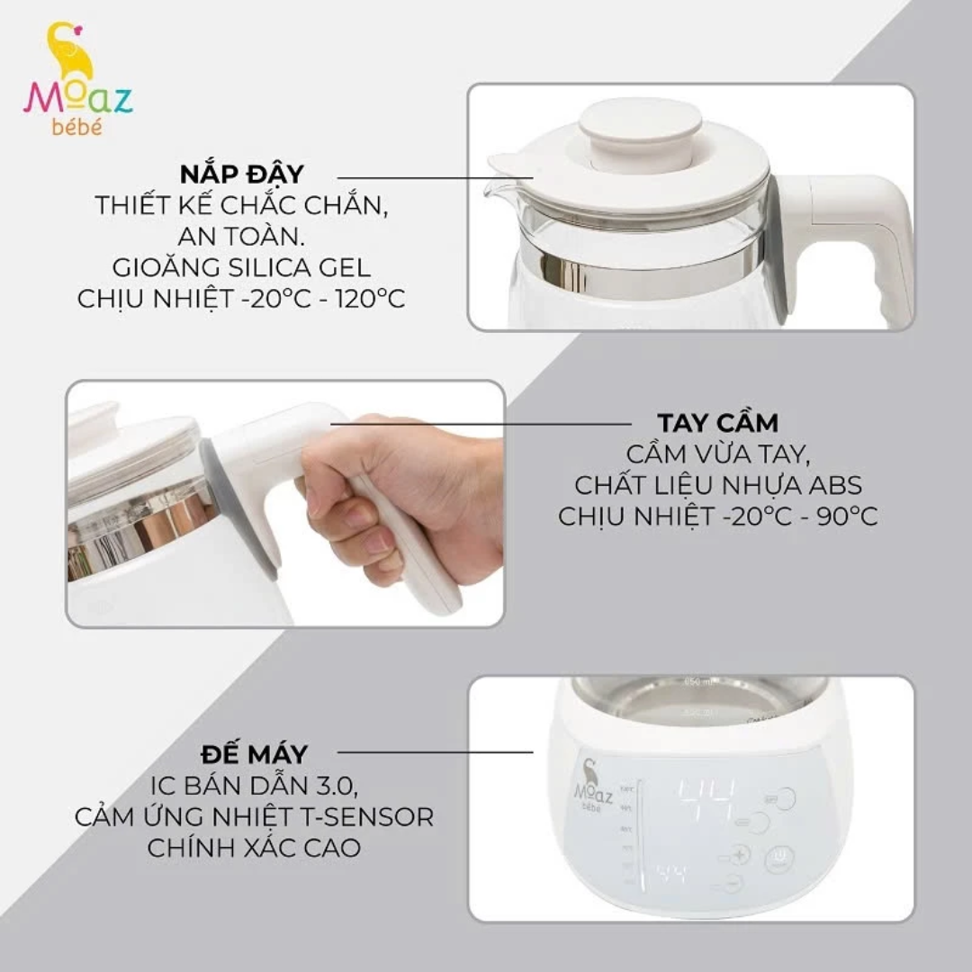 Bình đun nước thông minh Moaz Bebe MB-002