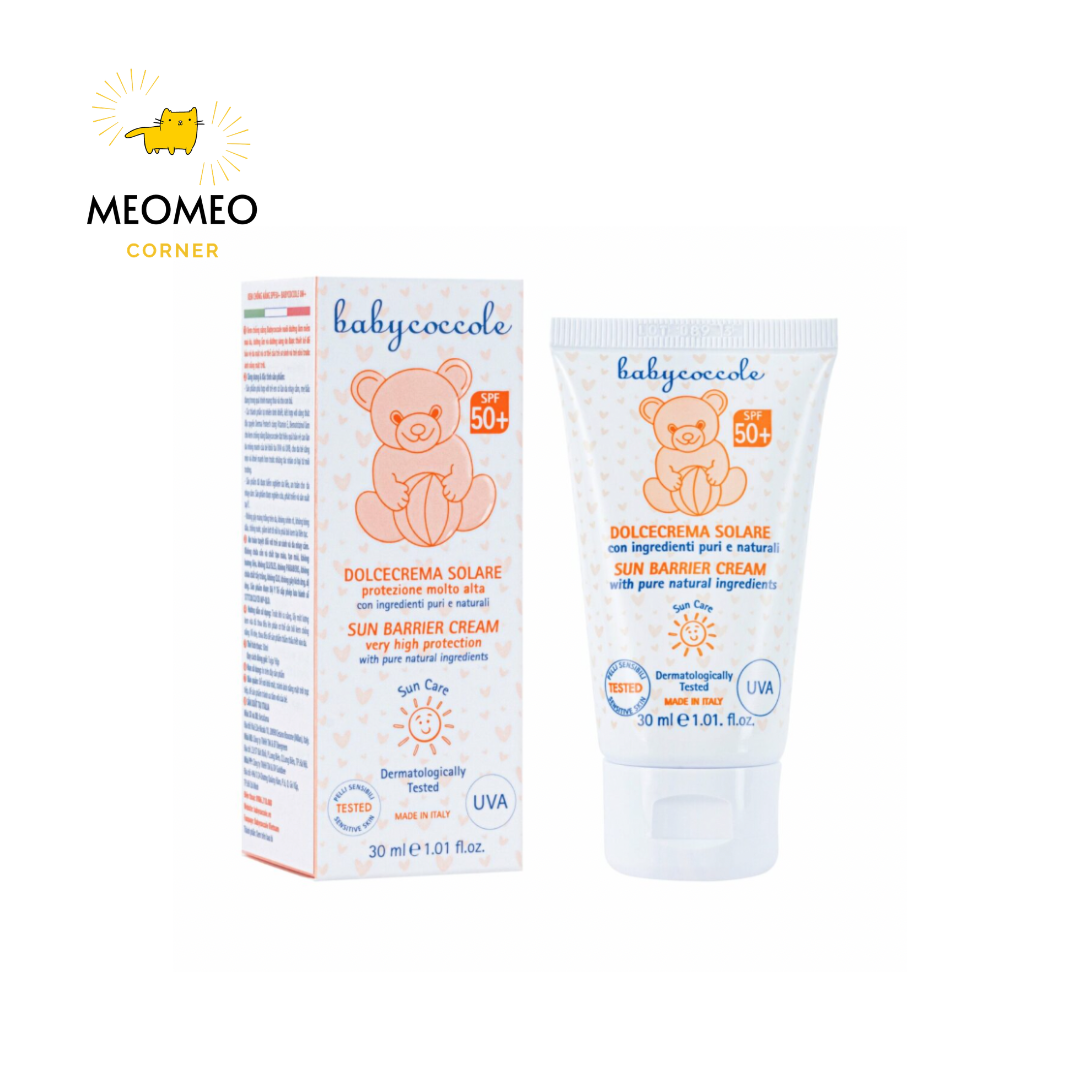 Kem chống nắng BabyCoccole SUN BARRIER CREAM SPF 50+