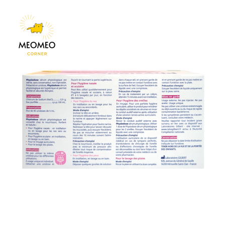 Nước Muối Sinh Lý Physiodose Pháp cho bé