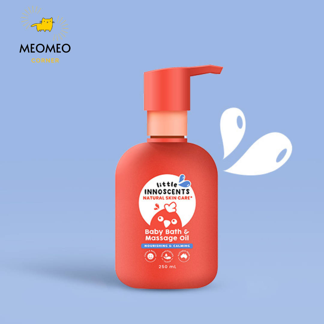 Dầu tắm và massage oil cho bé từ sơ sinh Little Innoscents 250ml