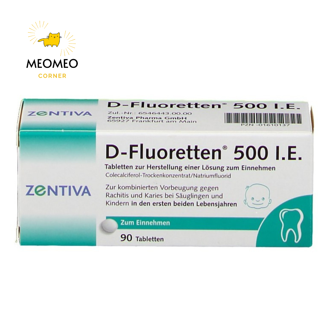 Viên Vitamin D Fluoretten 500 I.E của Đức