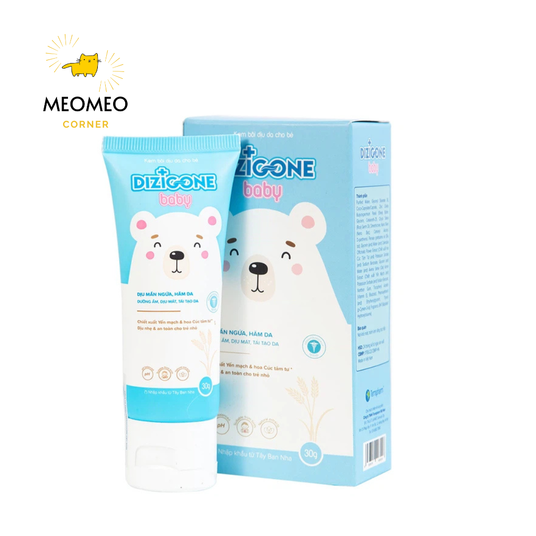 Kem bôi làm dịu mẩn ngứa Dizigone Baby phục hồi cho da bé 30g